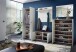 Garderobenpaneel >M-402< (BxHxT: 96x90x30 cm) in weiss - 96x90x30 (BxHxT)