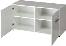 Schuhbank >M-402< (BxHxT: 96x51x39 cm) in weiss -...
