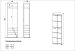 Garderobenschrank >M-402< (BxHxT: 59x197x37 cm) in weiss - 59x197x37cm (BxHxT)