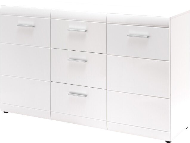 Sideboard >M-402< (BxHxT: 144x86x40 cm) in weiss - 144x86x40cm (BxHxT)