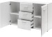 Sideboard >M-402< (BxHxT: 144x86x40 cm) in weiss - 144x86x40cm (BxHxT)