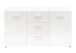 Sideboard >M-402< (BxHxT: 144x86x40 cm) in weiss - 144x86x40cm (BxHxT)