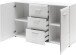 Sideboard >M-402< (BxHxT: 144x86x40 cm) in weiss - 144x86x40cm (BxHxT)