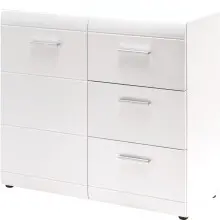Kommode >M-402< (BxHxT: 96x86x40 cm) in weiss -...