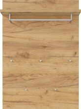 Garderobenpaneel >M-389< (BxHxT: 75x106x30 cm) in braun - 75x106x30cm (BxHxT)