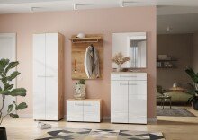 Garderobenpaneel >M-389< (BxHxT: 75x106x30 cm) in braun - 75x106x30cm (BxHxT)