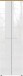 Garderobenschrank >M-389< (BxHxT: 60x198x41 cm) in braun | weiss