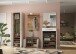 Garderobenschrank >M-389< (BxHxT: 60x198x41 cm) in braun | weiss