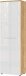 Garderobenschrank >M-389< (BxHxT: 60x198x41 cm) in braun | weiss