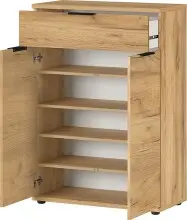 Kommode >M-392< (BxHxT: 75x108x37 cm) in braun -...