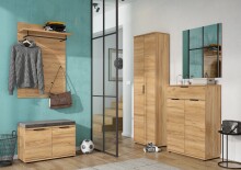 Kommode >M-392< (BxHxT: 75x108x37 cm) in braun - 75x108x37cm (BxHxT)