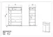 Kommode >M-392< (BxHxT: 75x108x37 cm) in braun - 75x108x37cm (BxHxT)