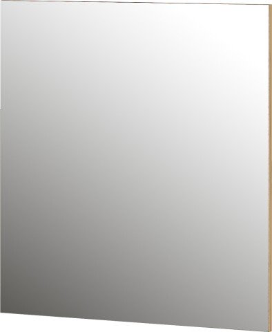 Garderobenspiegel >M-392< (BxHxT: 74x80x3 cm) in braun - 74x80x3cm (BxHxT)