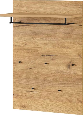 Garderobenpaneel >M-392< (BxHxT: 75x110x30 cm) in braun - 75x110x30cm (BxHxT)