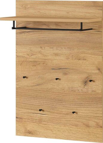 Garderobenpaneel >M-392< (BxHxT: 75x110x30 cm) in braun - 75x110x30cm (BxHxT)