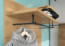 Garderobenpaneel >M-392< (BxHxT: 75x110x30 cm) in braun - 75x110x30cm (BxHxT)
