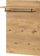 Garderobenpaneel >M-392< (BxHxT: 75x110x30 cm) in braun - 75x110x30cm (BxHxT)