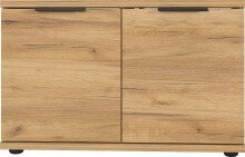 Schuhbank >M-392< (BxHxT: 75x48x37 cm) in braun - 75x48x37cm (BxHxT)