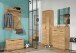 Garderobenschrank >M-392< (BxHxT: 59x199x34 cm) in braun - 59x199x34cm (BxHxT)