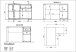 Schreibtisch >M-414< (BxHxT: 120x75x117 cm) in weiss | braun