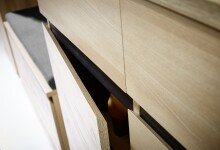 Kommode >M-401< (BxHxT: 96x103x40 cm) in braun | hellbraun - 96x103x40cm (BxHxT)