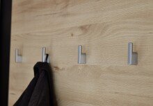 Garderobenpaneel >M-401< (BxHxT: 96x147x30 cm) in hellbraun - 96x147x30 (BxHxT)