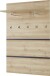 Garderobenpaneel >M-401< (BxHxT: 96x147x30 cm) in hellbraun - 96x147x30 (BxHxT)