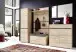 Garderobenpaneel >M-401< (BxHxT: 96x147x30 cm) in hellbraun - 96x147x30 (BxHxT)