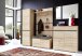 Garderobenpaneel >M-401< (BxHxT: 96x147x30 cm) in hellbraun - 96x147x30 (BxHxT)