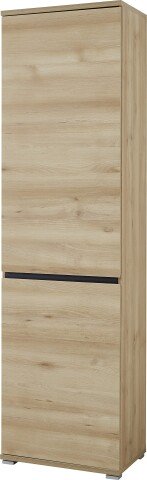 Garderobenschrank >M-401< (BxHxT: 54x200x40 cm) in hellbraun - 54x200x40 (BxHxT)