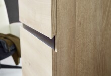 Garderobenschrank >M-401< (BxHxT: 54x200x40 cm) in hellbraun - 54x200x40 (BxHxT)