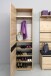 Garderobenschrank >M-401< (BxHxT: 54x200x40 cm) in hellbraun - 54x200x40 (BxHxT)