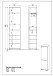 Garderobenschrank >M-401< (BxHxT: 54x200x40 cm) in hellbraun - 54x200x40 (BxHxT)