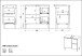Waschbeckenunterschrank >M-415< (BxHxT: 60x56x34 cm) in hellbraun | weiss