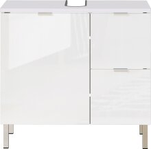 Waschbeckenunterschrank >M-415< (BxHxT: 60x56x34 cm) in weiss - 60x56x34 (BxHxT)