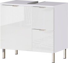 Waschbeckenunterschrank >M-415< (BxHxT: 60x56x34 cm) in weiss - 60x56x34 (BxHxT)