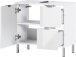 Waschbeckenunterschrank >M-415< (BxHxT: 60x56x34 cm) in weiss - 60x56x34 (BxHxT)