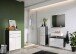 Waschbeckenunterschrank >M-415< (BxHxT: 80x56x34 cm) in anthrazit | weiss
