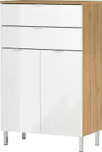 Kommode >M-415< (BxHxT: 60x97x34 cm) in hellbraun |...