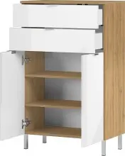 Kommode >M-415< (BxHxT: 60x97x34 cm) in hellbraun |...