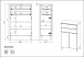 Kommode >M-415< (BxHxT: 60x97x34 cm) in hellbraun | weiss - 60x97x34cm (BxHxT)