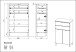 Kommode >M-415< (BxHxT: 60x97x34 cm) in hellbraun | weiss - 60x97x34cm (BxHxT)