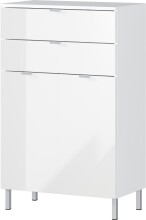 Kommode >M-415< (BxHxT: 60x97x34 cm) in weiss -...