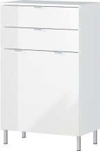 Kommode >M-415< (BxHxT: 60x97x34 cm) in weiss -...
