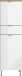 Midischrank >M-415< (BxHxT: 34x120x34 cm) in hellbraun | weiss