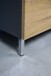 Midischrank >M-415< (BxHxT: 34x120x34 cm) in anthrazit | hellbraun
