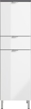 Midischrank >M-415< (BxHxT: 34x120x34 cm) in anthrazit | weiss