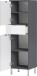Midischrank >M-415< (BxHxT: 34x120x34 cm) in anthrazit | weiss