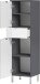Midischrank >M-415< (BxHxT: 34x120x34 cm) in anthrazit | weiss