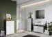 Midischrank >M-415< (BxHxT: 34x120x34 cm) in anthrazit | weiss